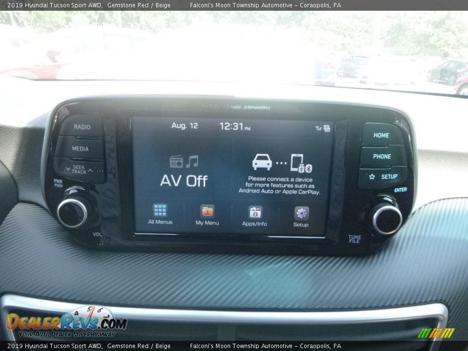 2019 Hyundai Tucson Sport AWD Gemstone Red / Beige Photo #13