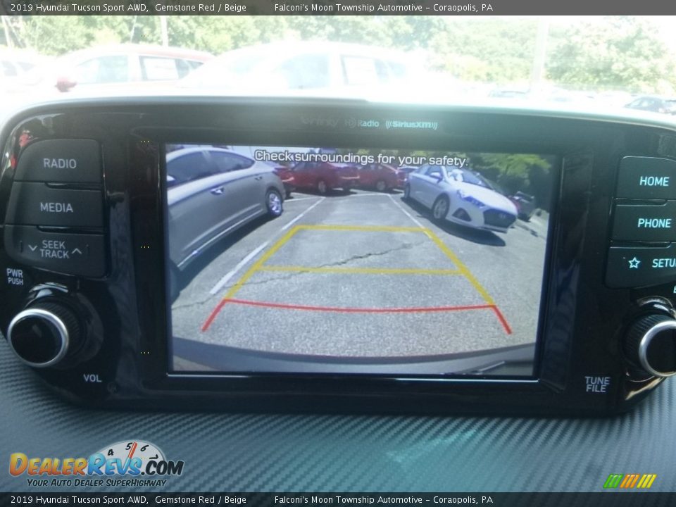2019 Hyundai Tucson Sport AWD Gemstone Red / Beige Photo #14