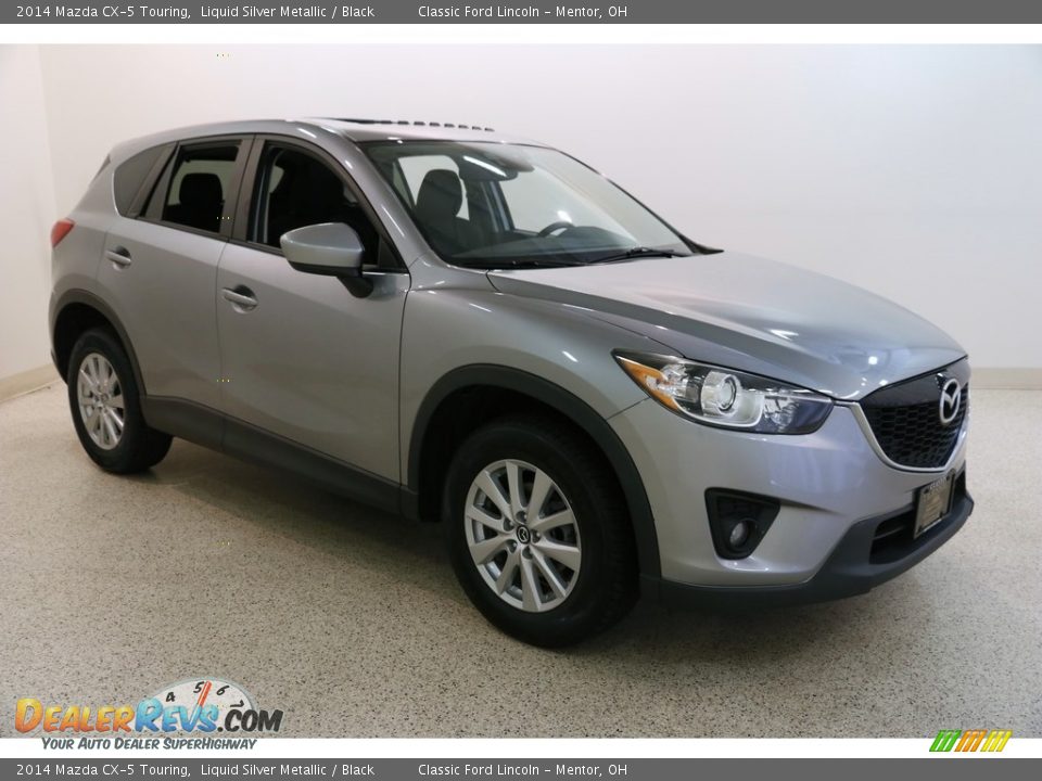 2014 Mazda CX-5 Touring Liquid Silver Metallic / Black Photo #1