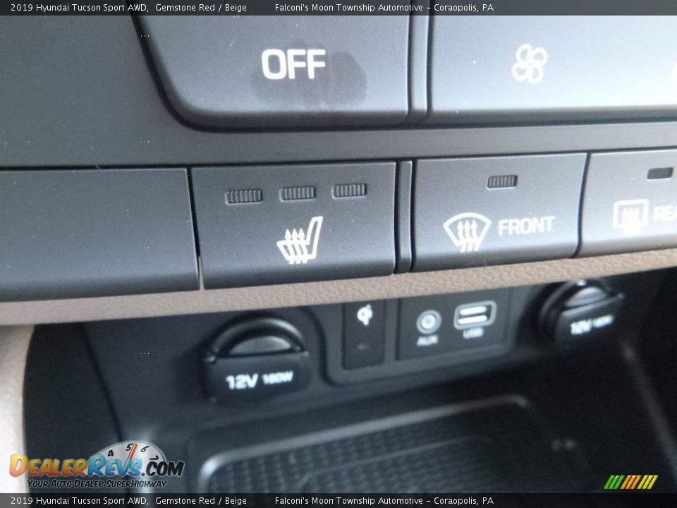 2019 Hyundai Tucson Sport AWD Gemstone Red / Beige Photo #15