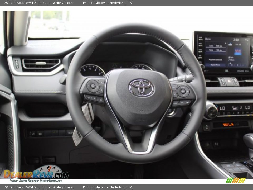 2019 Toyota RAV4 XLE Super White / Black Photo #22