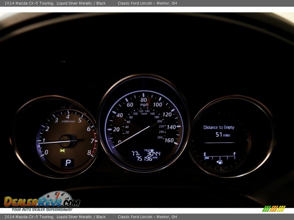 2014 Mazda CX-5 Touring Liquid Silver Metallic / Black Photo #7