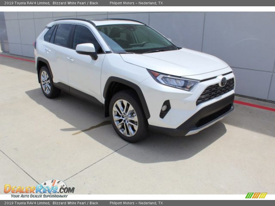 2019 Toyota RAV4 Limited Blizzard White Pearl / Black Photo #2