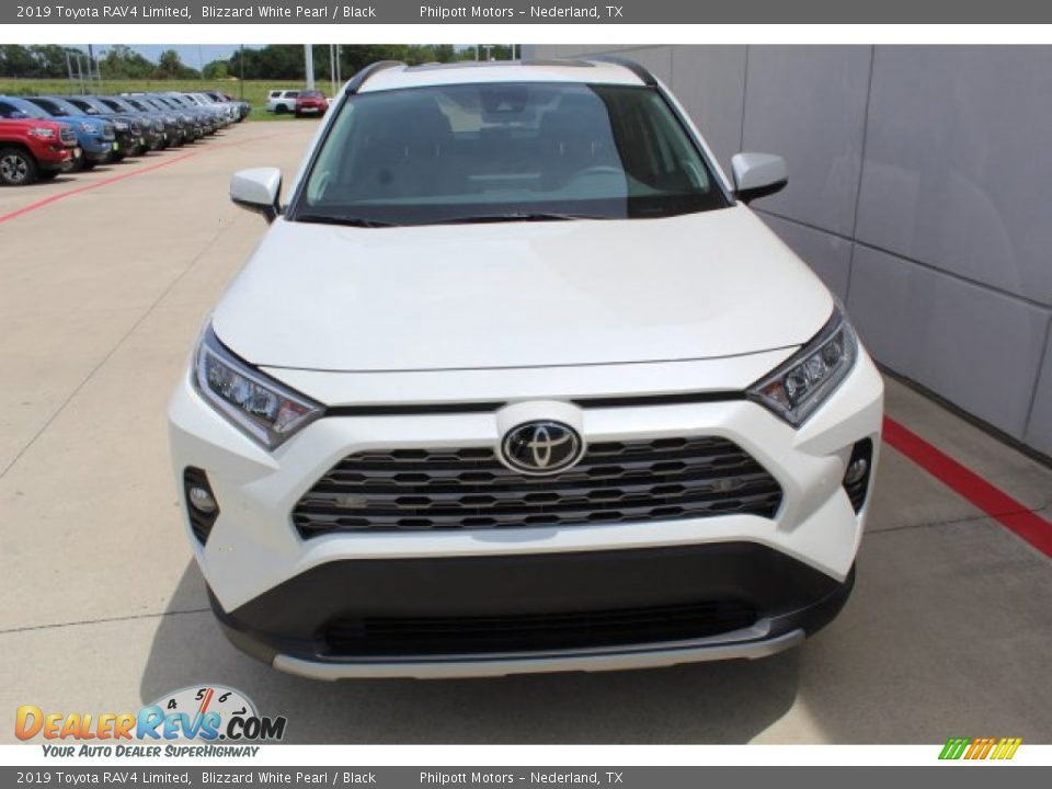 2019 Toyota RAV4 Limited Blizzard White Pearl / Black Photo #3