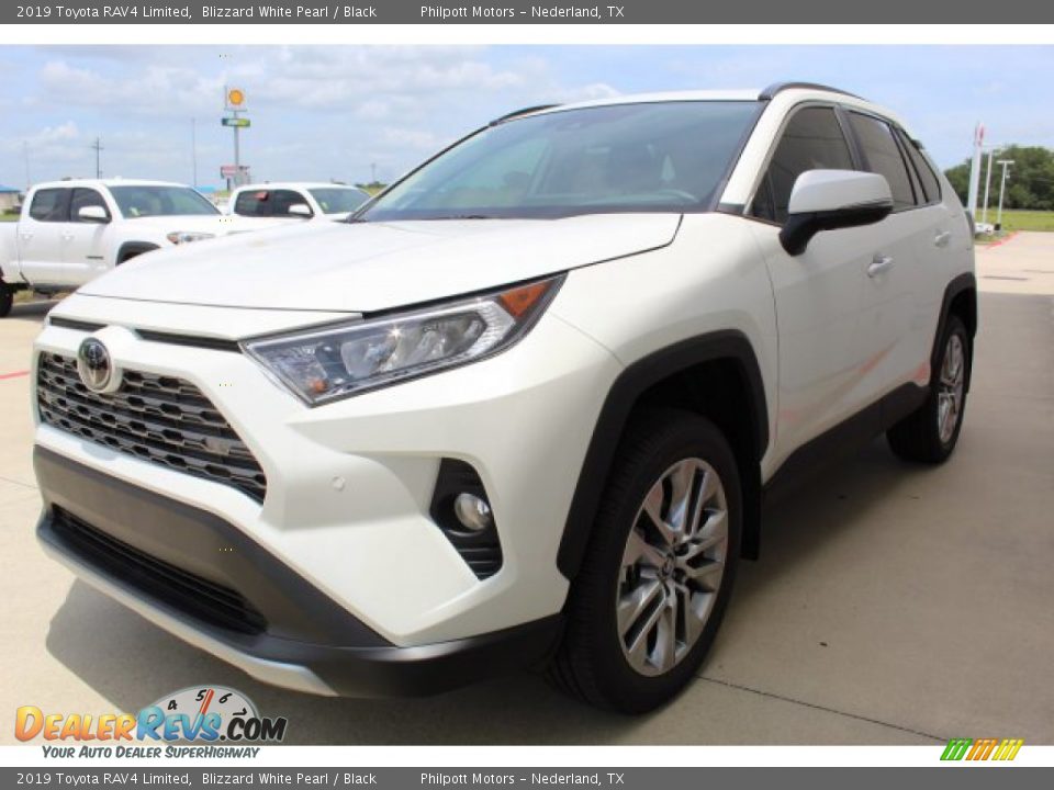 2019 Toyota RAV4 Limited Blizzard White Pearl / Black Photo #4