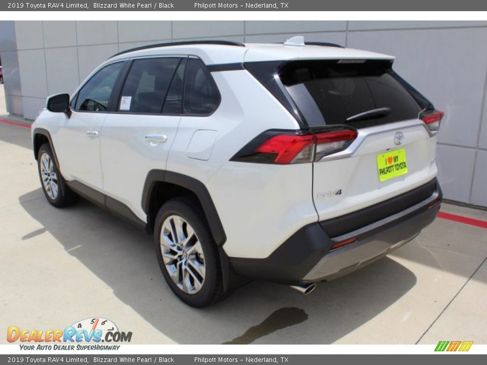 2019 Toyota RAV4 Limited Blizzard White Pearl / Black Photo #6