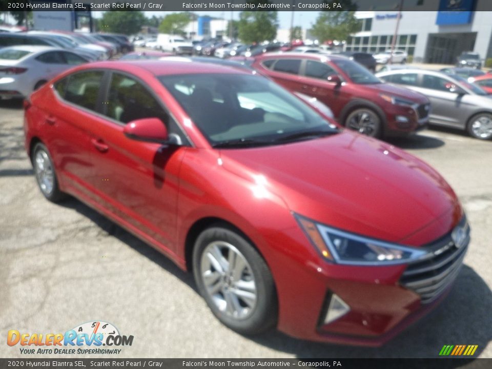 2020 Hyundai Elantra SEL Scarlet Red Pearl / Gray Photo #3