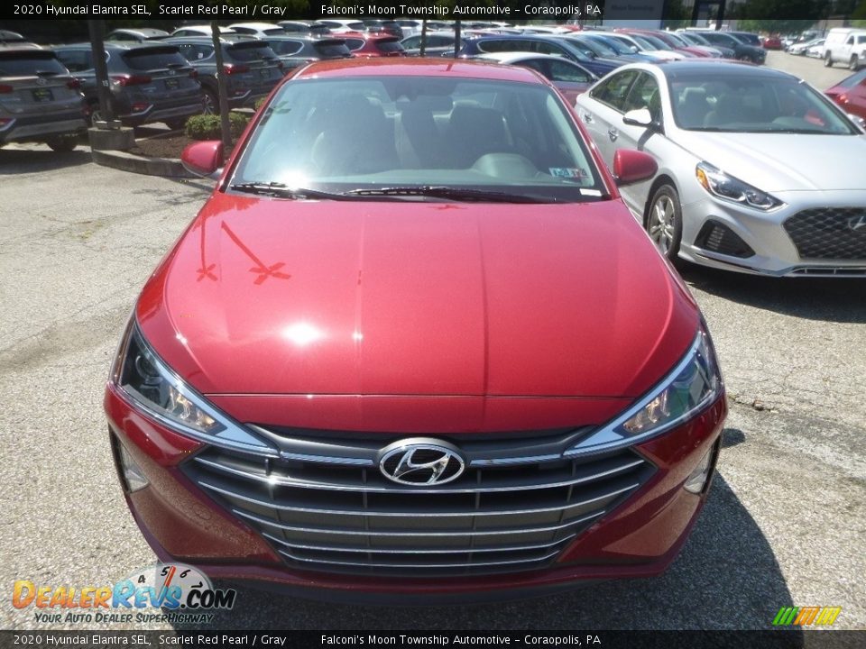 2020 Hyundai Elantra SEL Scarlet Red Pearl / Gray Photo #4