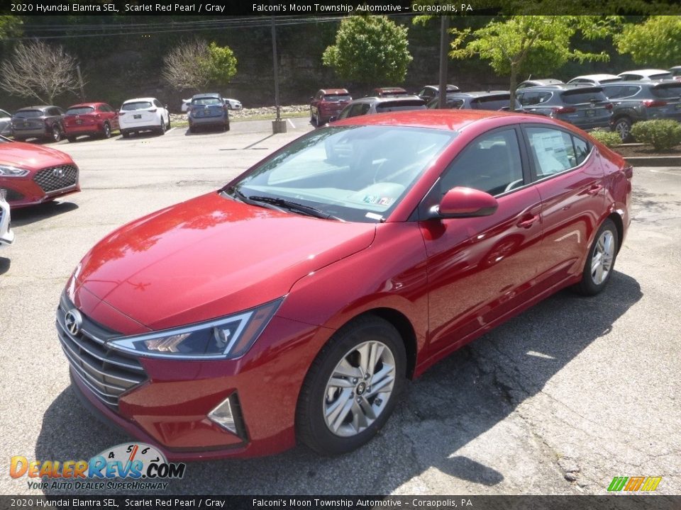 2020 Hyundai Elantra SEL Scarlet Red Pearl / Gray Photo #5