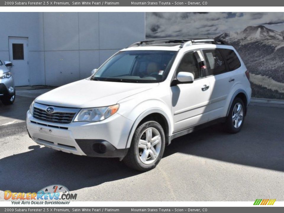 2009 Subaru Forester 2.5 X Premium Satin White Pearl / Platinum Photo #2