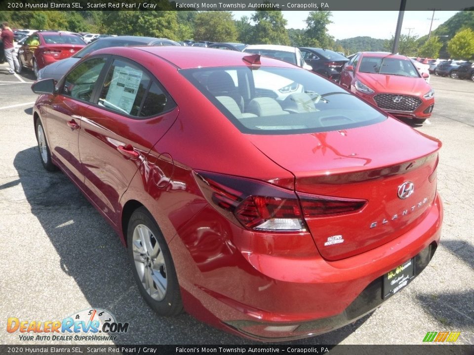 2020 Hyundai Elantra SEL Scarlet Red Pearl / Gray Photo #6