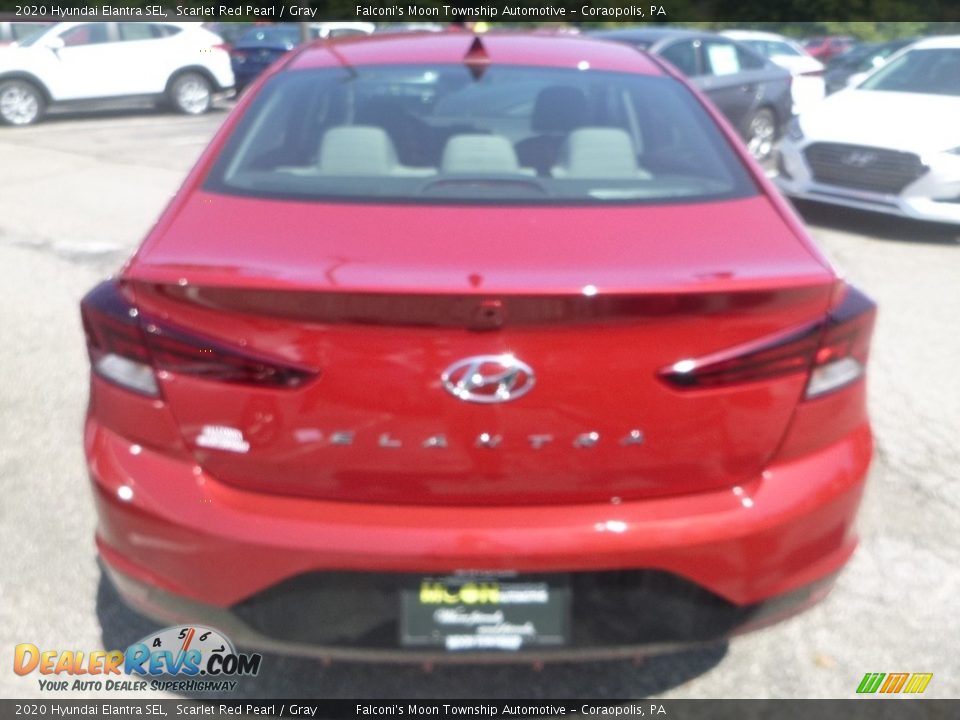 2020 Hyundai Elantra SEL Scarlet Red Pearl / Gray Photo #7