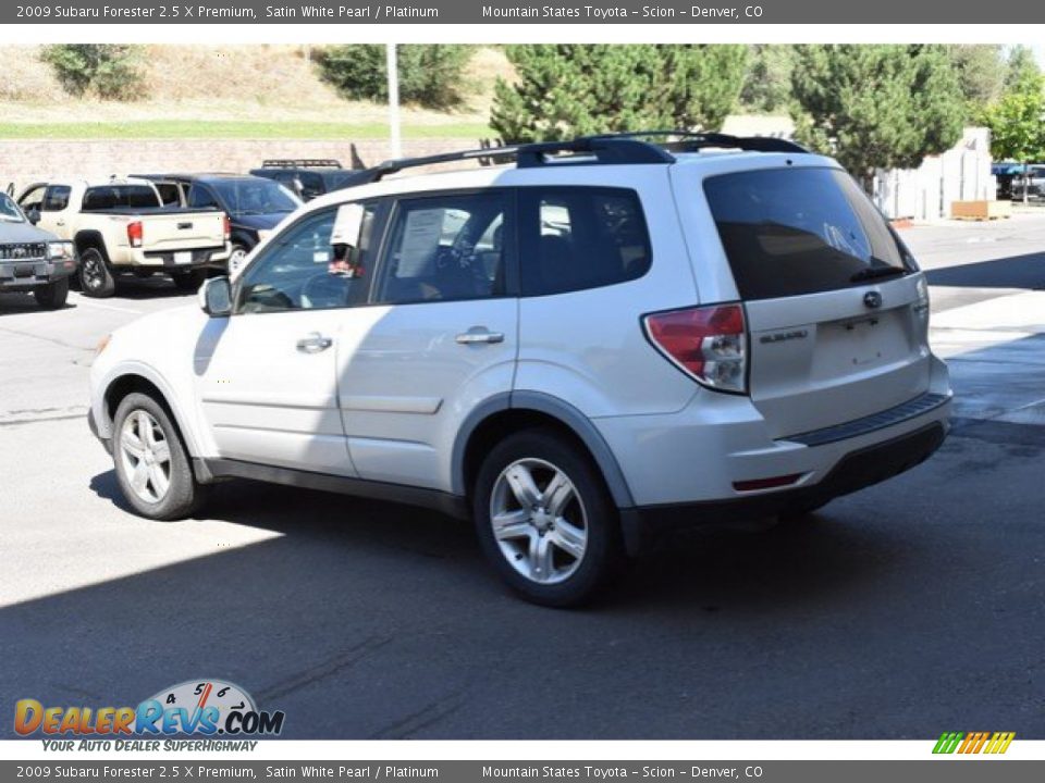 2009 Subaru Forester 2.5 X Premium Satin White Pearl / Platinum Photo #4