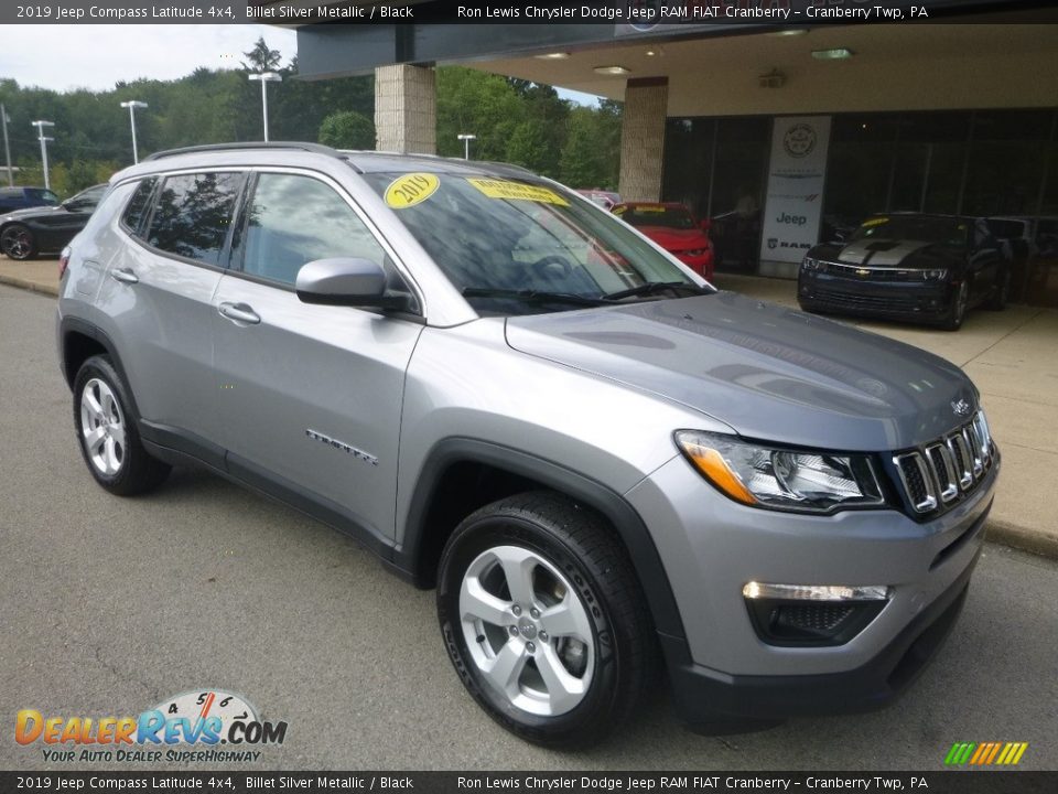 2019 Jeep Compass Latitude 4x4 Billet Silver Metallic / Black Photo #3