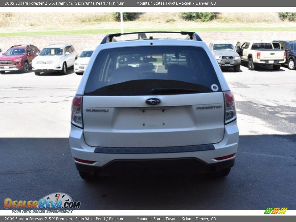 2009 Subaru Forester 2.5 X Premium Satin White Pearl / Platinum Photo #5