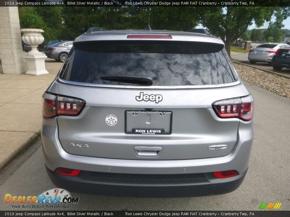 2019 Jeep Compass Latitude 4x4 Billet Silver Metallic / Black Photo #8