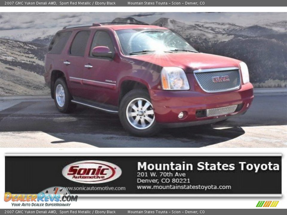 2007 GMC Yukon Denali AWD Sport Red Metallic / Ebony Black Photo #1