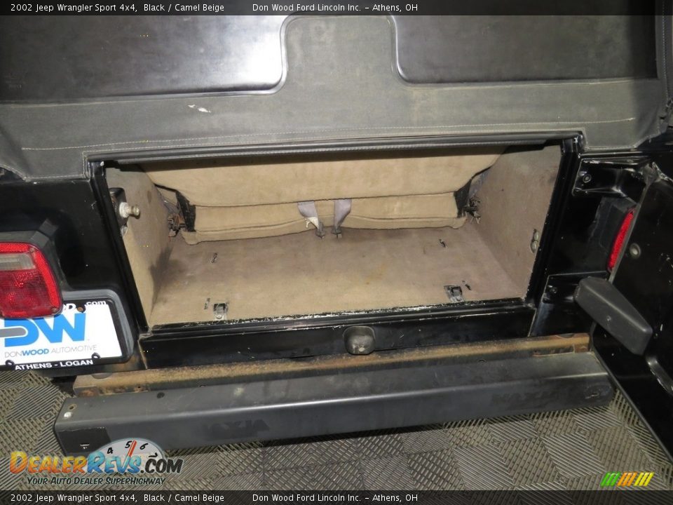 2002 Jeep Wrangler Sport 4x4 Black / Camel Beige Photo #12