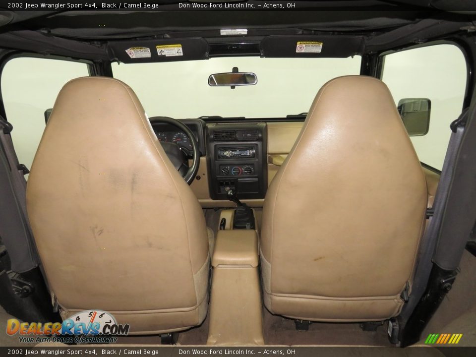 2002 Jeep Wrangler Sport 4x4 Black / Camel Beige Photo #13