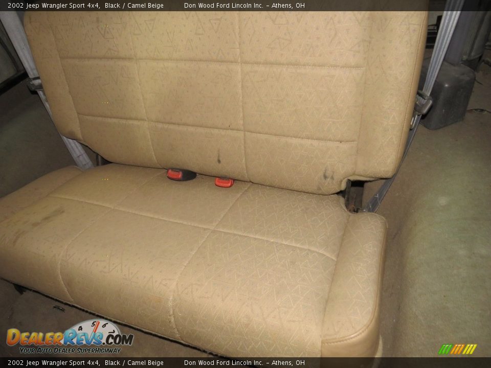 2002 Jeep Wrangler Sport 4x4 Black / Camel Beige Photo #19