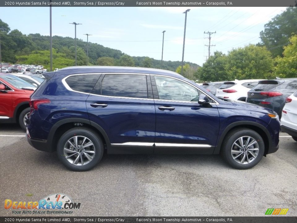 2020 Hyundai Santa Fe Limited AWD Stormy Sea / Espresso/Gray Photo #1