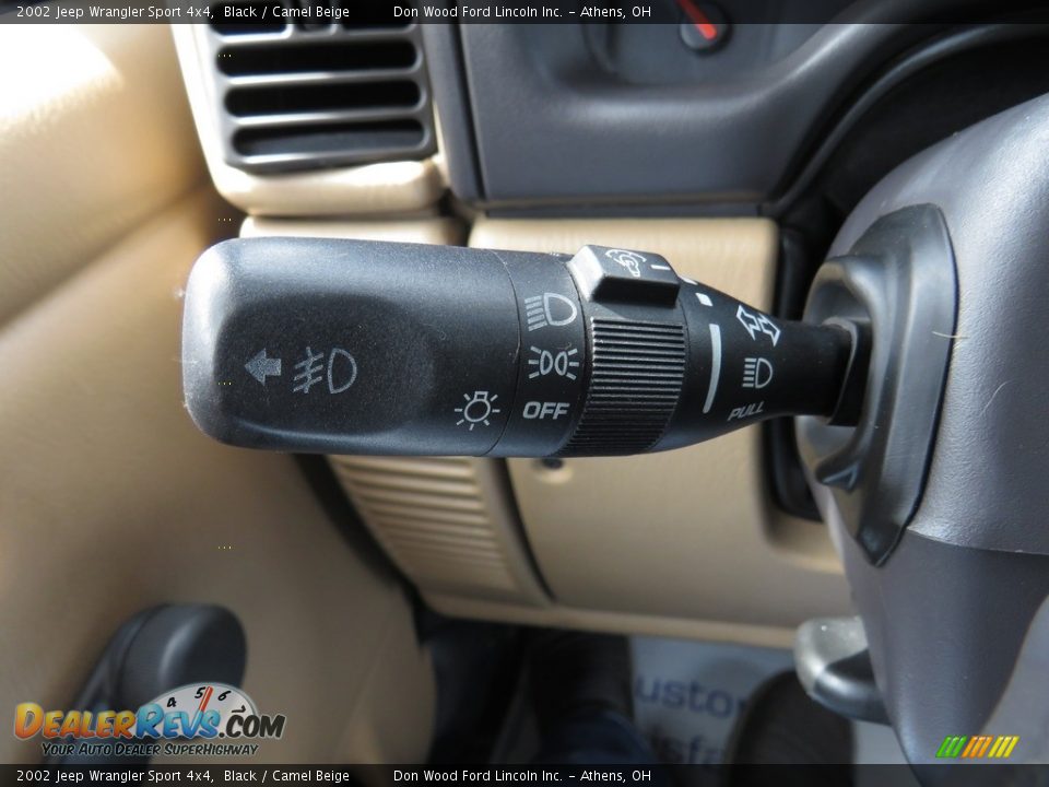 2002 Jeep Wrangler Sport 4x4 Black / Camel Beige Photo #25