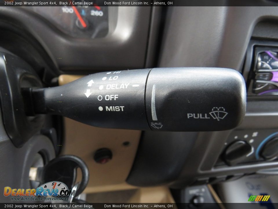 2002 Jeep Wrangler Sport 4x4 Black / Camel Beige Photo #26
