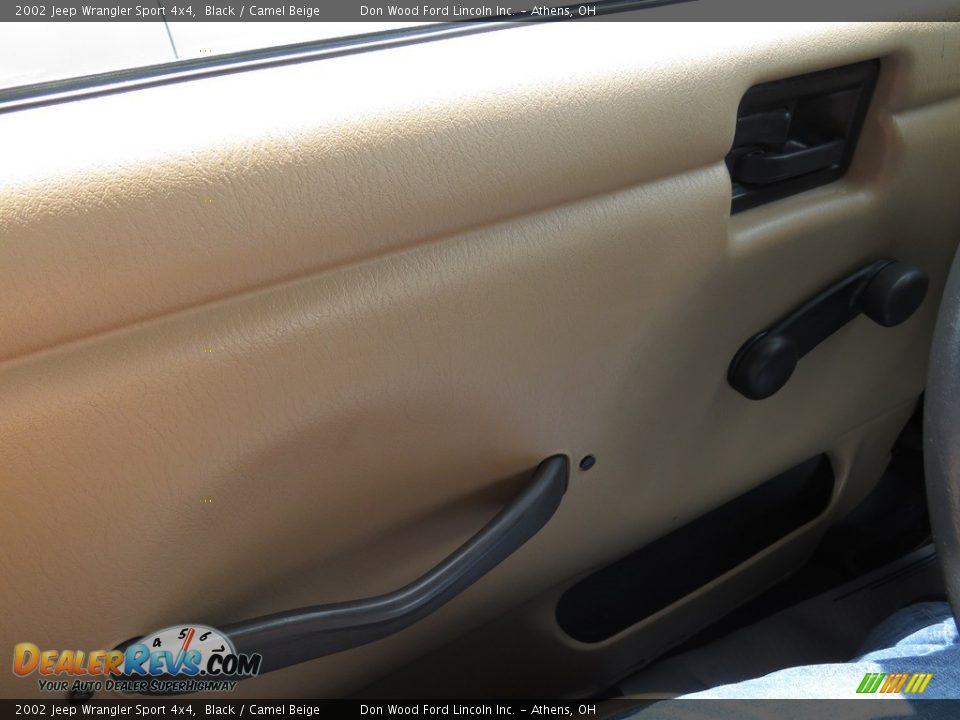 2002 Jeep Wrangler Sport 4x4 Black / Camel Beige Photo #27