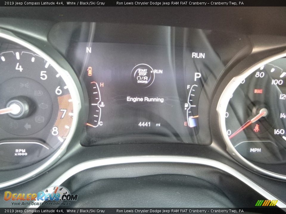 2019 Jeep Compass Latitude 4x4 White / Black/Ski Gray Photo #19