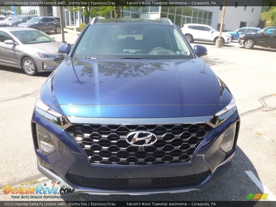 2020 Hyundai Santa Fe Limited AWD Stormy Sea / Espresso/Gray Photo #4