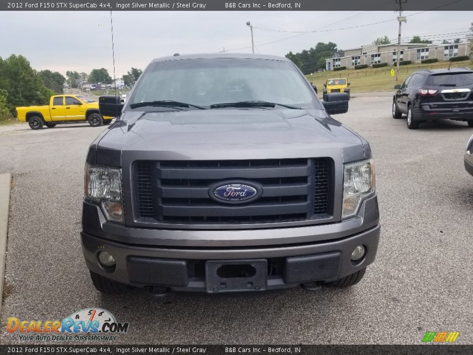 2012 Ford F150 STX SuperCab 4x4 Ingot Silver Metallic / Steel Gray Photo #9