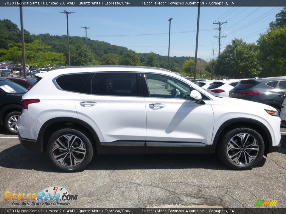 2020 Hyundai Santa Fe Limited 2.0 AWD Quartz White / Espresso/Gray Photo #1