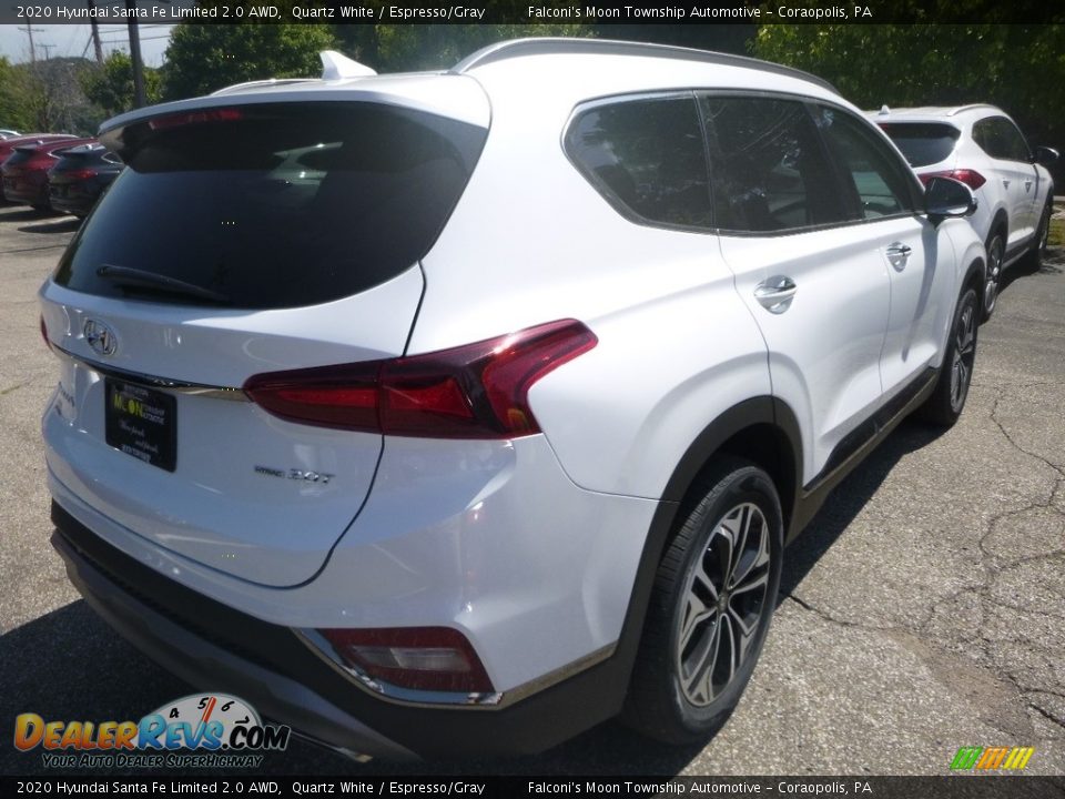 2020 Hyundai Santa Fe Limited 2.0 AWD Quartz White / Espresso/Gray Photo #2