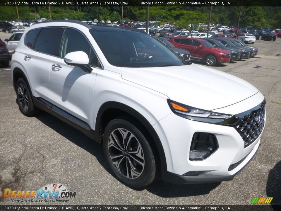 2020 Hyundai Santa Fe Limited 2.0 AWD Quartz White / Espresso/Gray Photo #3