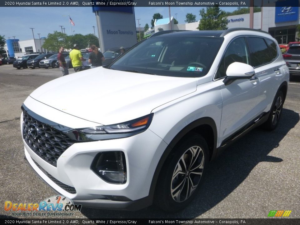 2020 Hyundai Santa Fe Limited 2.0 AWD Quartz White / Espresso/Gray Photo #4