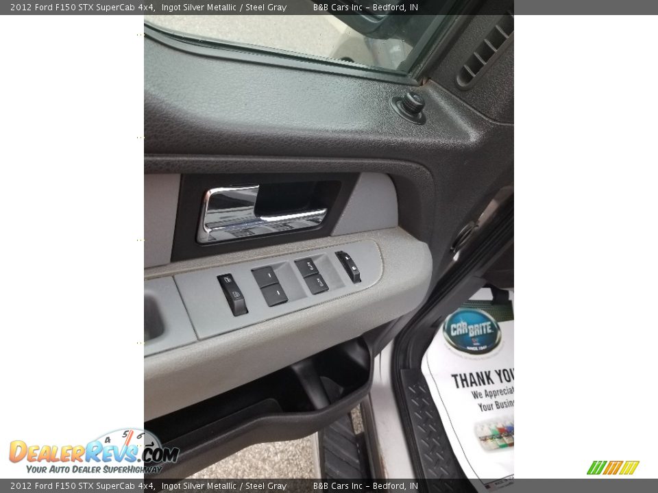 2012 Ford F150 STX SuperCab 4x4 Ingot Silver Metallic / Steel Gray Photo #12