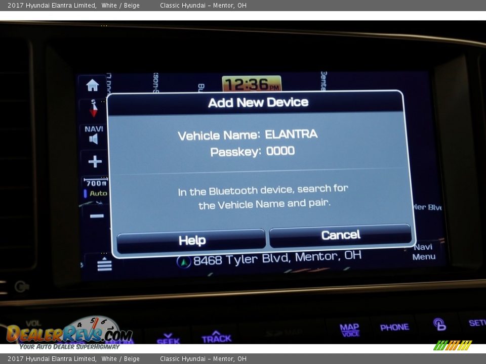 2017 Hyundai Elantra Limited White / Beige Photo #11