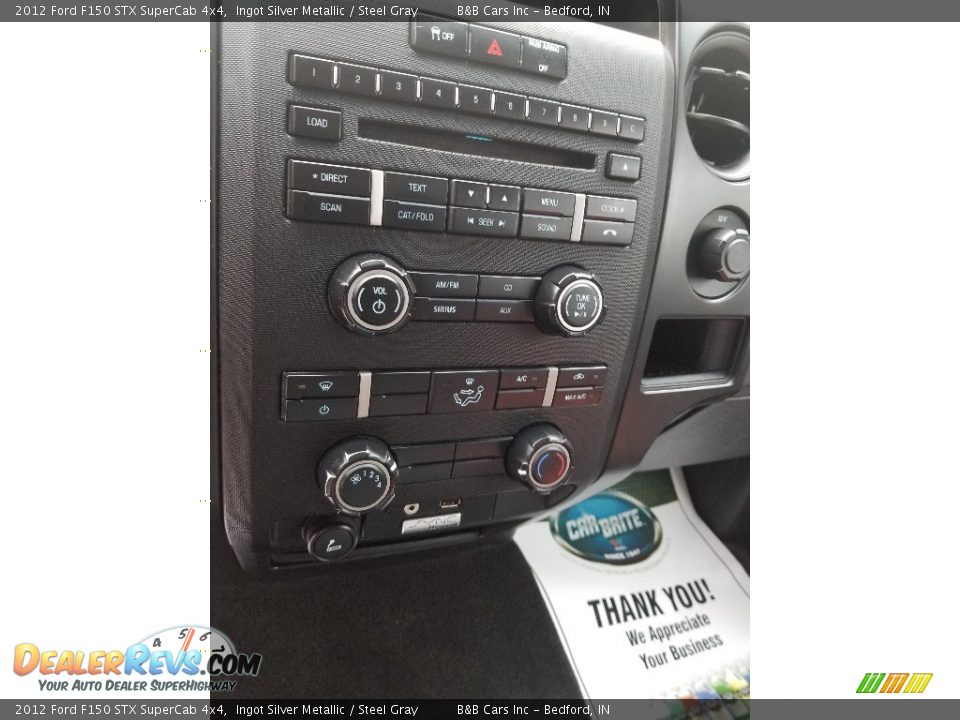 2012 Ford F150 STX SuperCab 4x4 Ingot Silver Metallic / Steel Gray Photo #15
