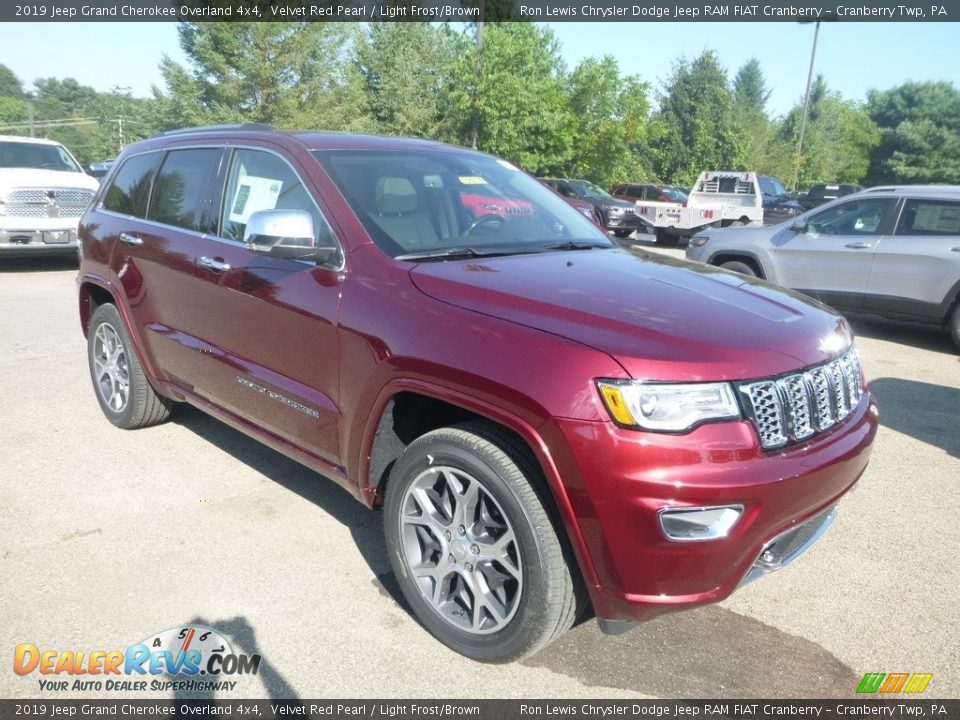 2019 Jeep Grand Cherokee Overland 4x4 Velvet Red Pearl / Light Frost/Brown Photo #7