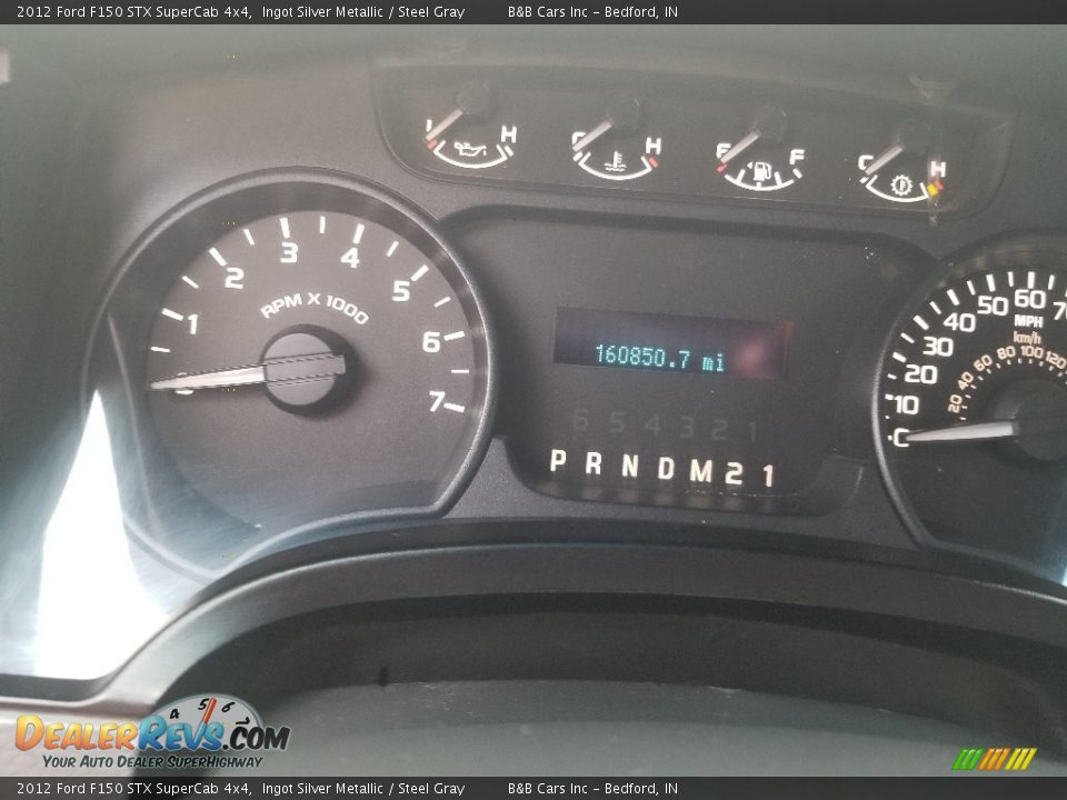 2012 Ford F150 STX SuperCab 4x4 Ingot Silver Metallic / Steel Gray Photo #17