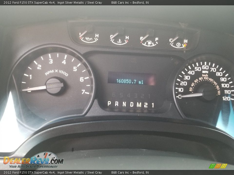 2012 Ford F150 STX SuperCab 4x4 Ingot Silver Metallic / Steel Gray Photo #18