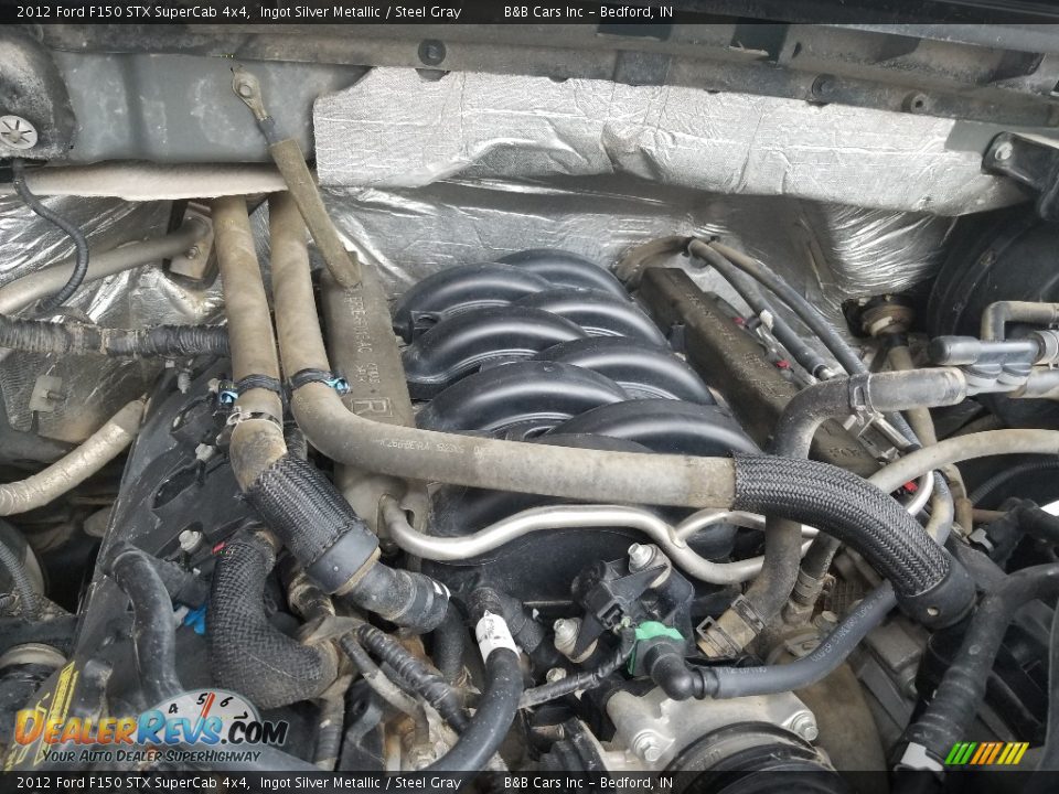 2012 Ford F150 STX SuperCab 4x4 Ingot Silver Metallic / Steel Gray Photo #20