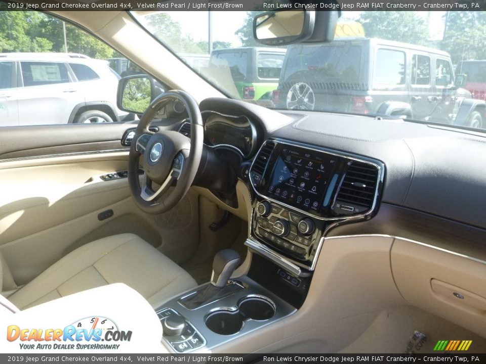 2019 Jeep Grand Cherokee Overland 4x4 Velvet Red Pearl / Light Frost/Brown Photo #11