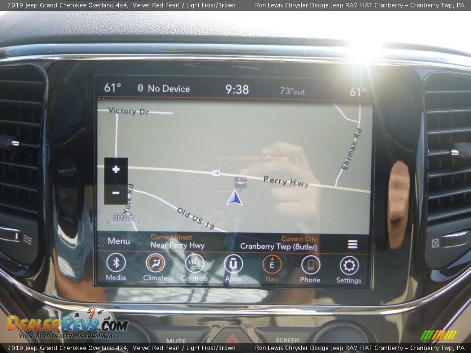 2019 Jeep Grand Cherokee Overland 4x4 Velvet Red Pearl / Light Frost/Brown Photo #18