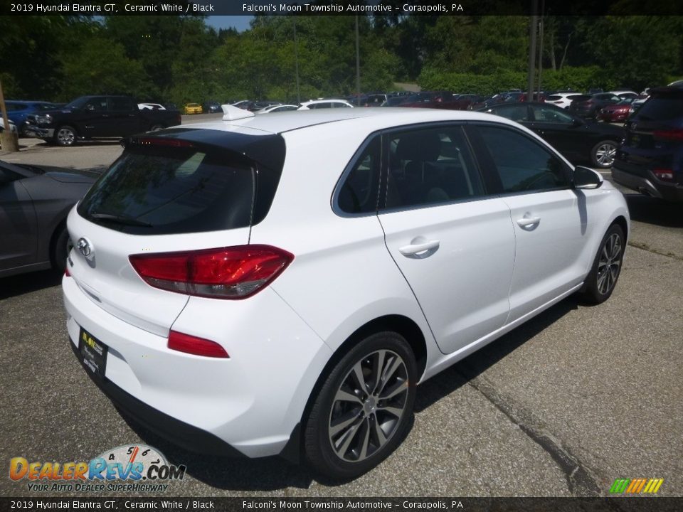 2019 Hyundai Elantra GT Ceramic White / Black Photo #2