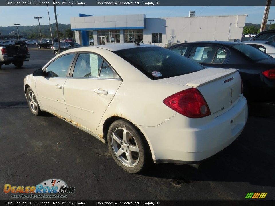 2005 Pontiac G6 GT Sedan Ivory White / Ebony Photo #20