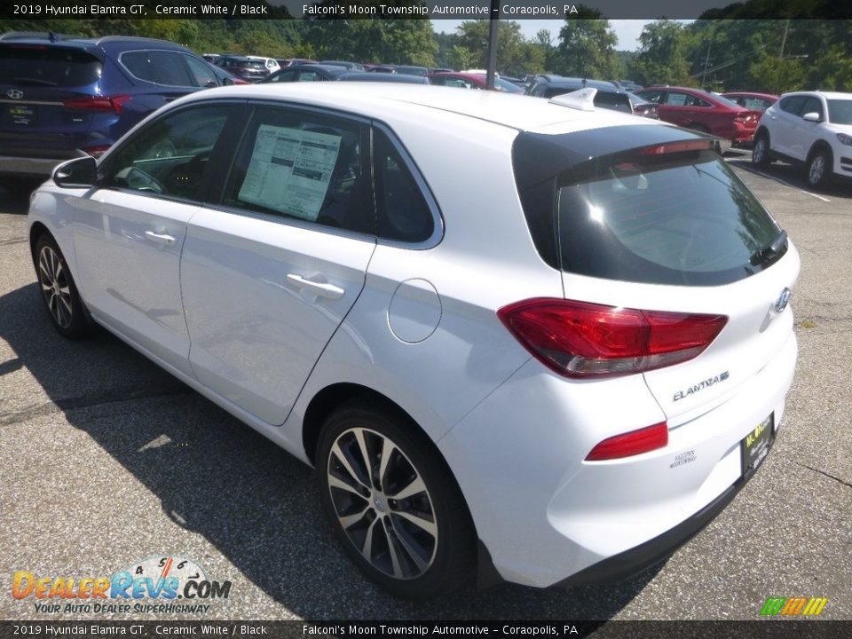 2019 Hyundai Elantra GT Ceramic White / Black Photo #6