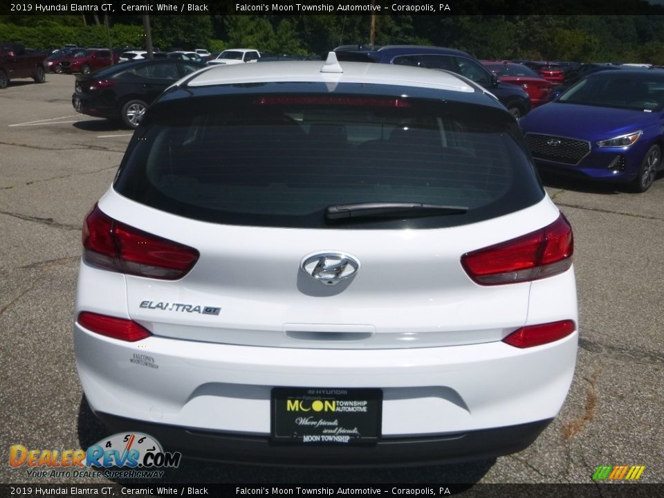 2019 Hyundai Elantra GT Ceramic White / Black Photo #7