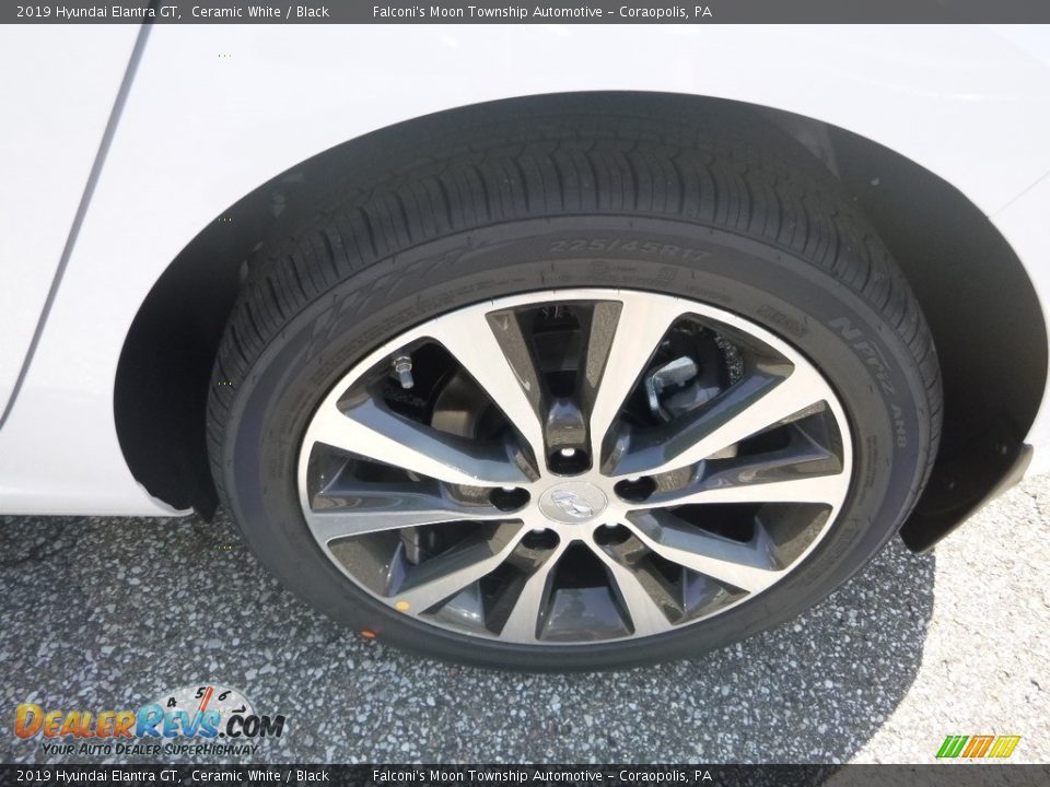 2019 Hyundai Elantra GT Ceramic White / Black Photo #8