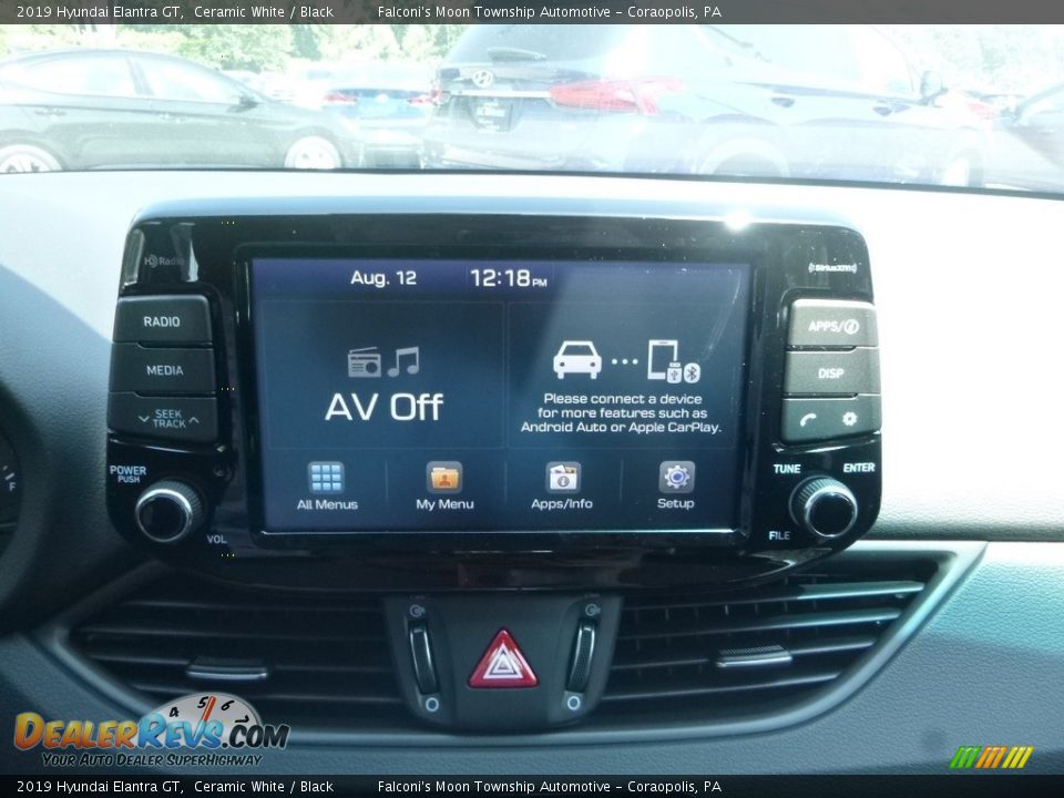 2019 Hyundai Elantra GT Ceramic White / Black Photo #14